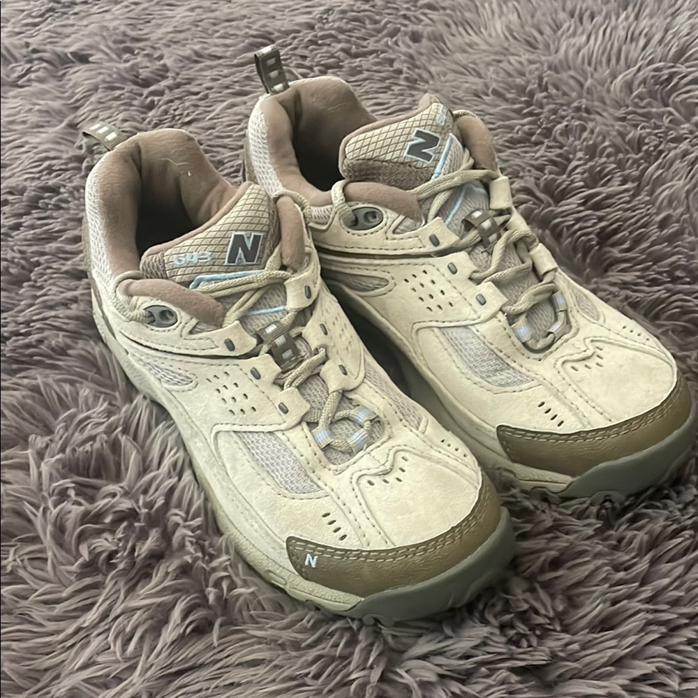 Kids Beige and Brown Sneakers
